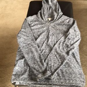 Gap XS grey cotton blend hooded pullover